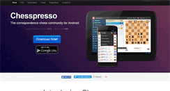 Desktop Screenshot of chesspresso.net